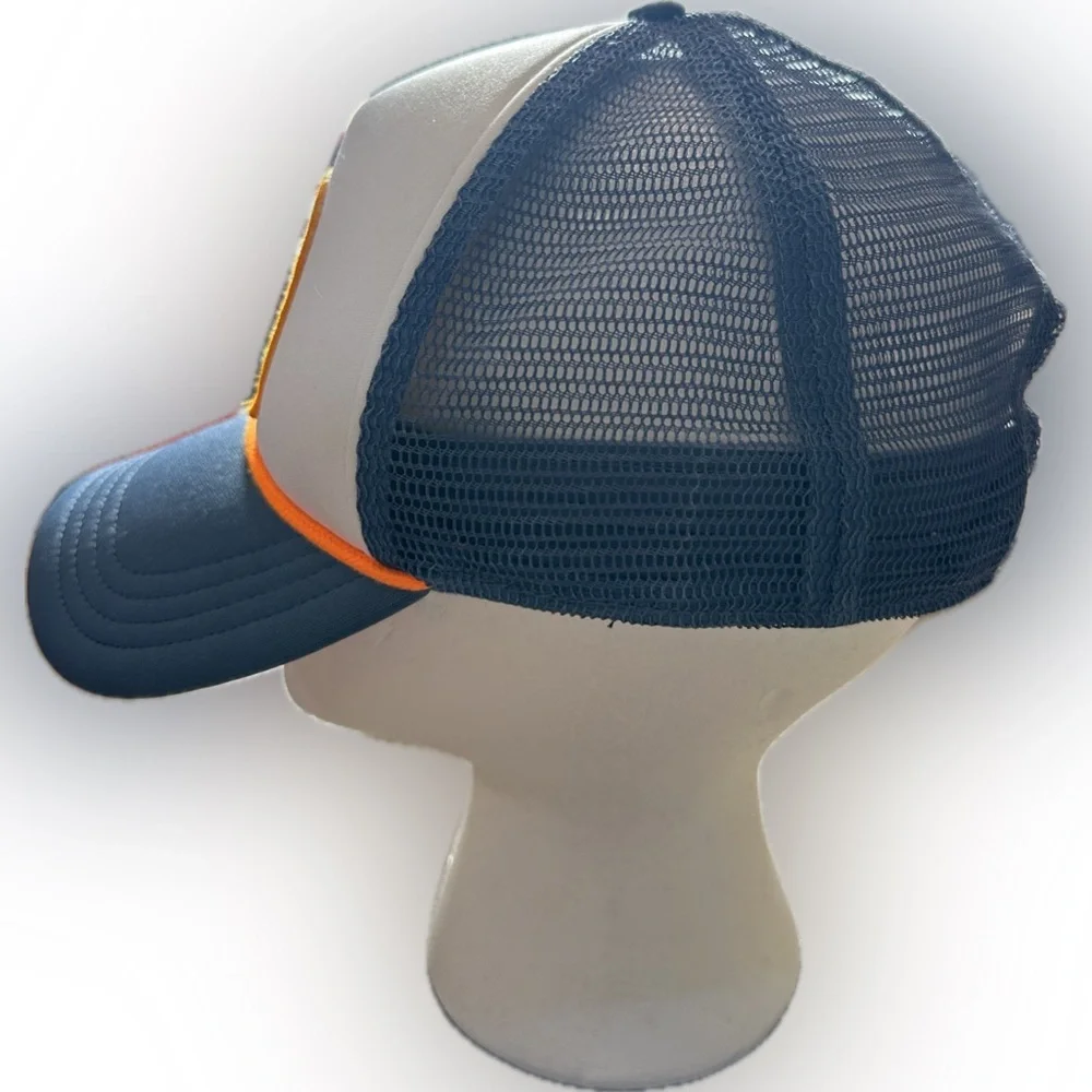 The North Face Snapback Mesh Back‎ Trucker Hats Blue One Size Lot of 2